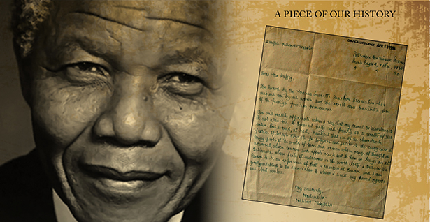 Letter from Nelson Mandela regarding MTA award