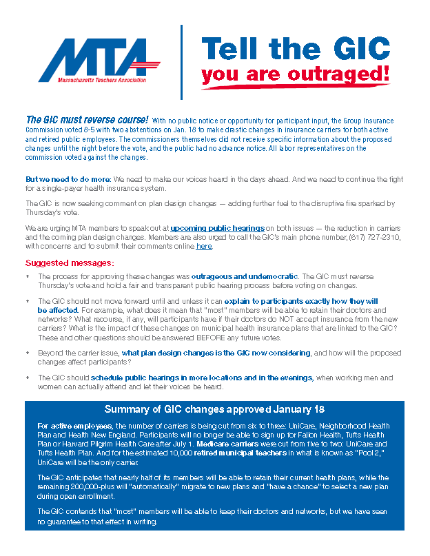 Tell the GIC you are outraged!