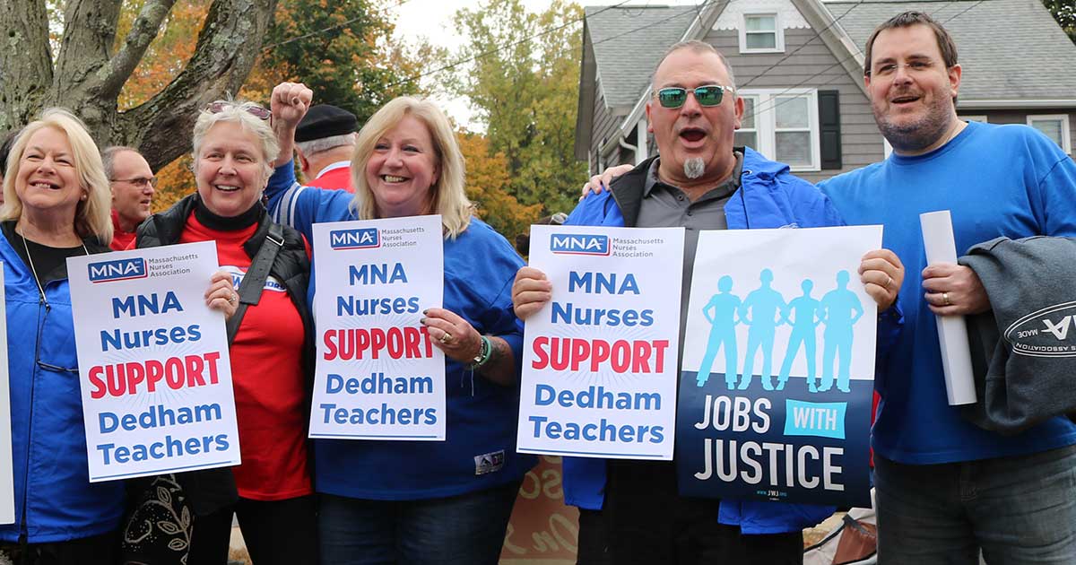 Dedham teachers went on strike on Oct. 24, 2019