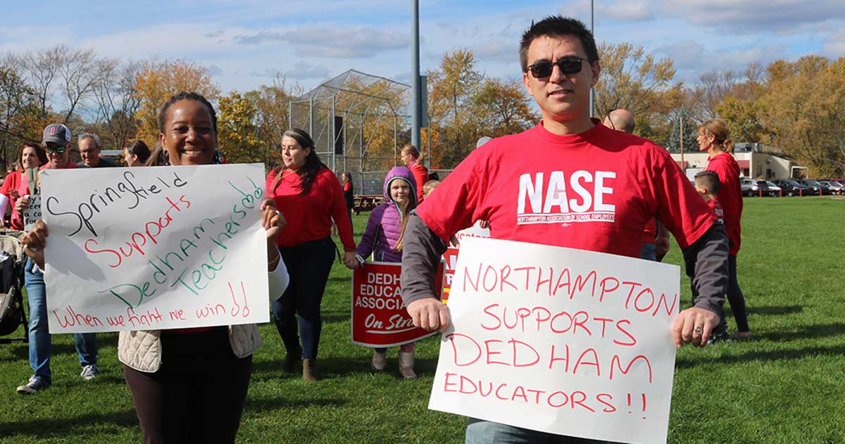 Dedham teachers reached a settlement on Oct. 27 2019