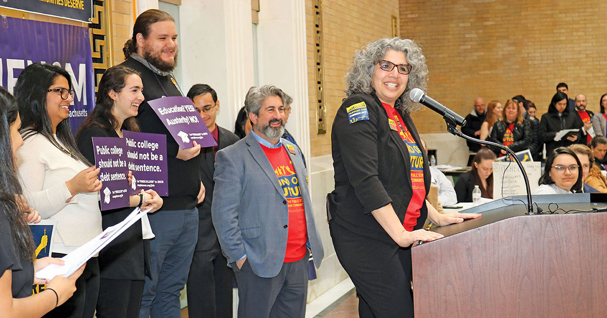 Merrie Najimy at Public Higher Education Advocacy Day