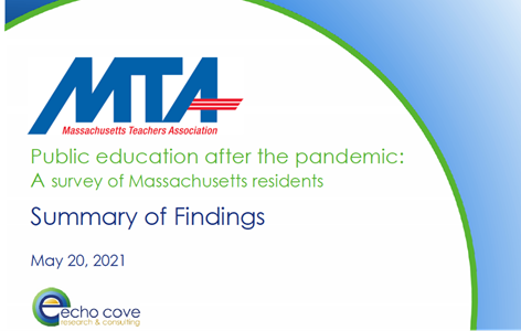 Public education after the pandemic: A survey of Massachusetts residents