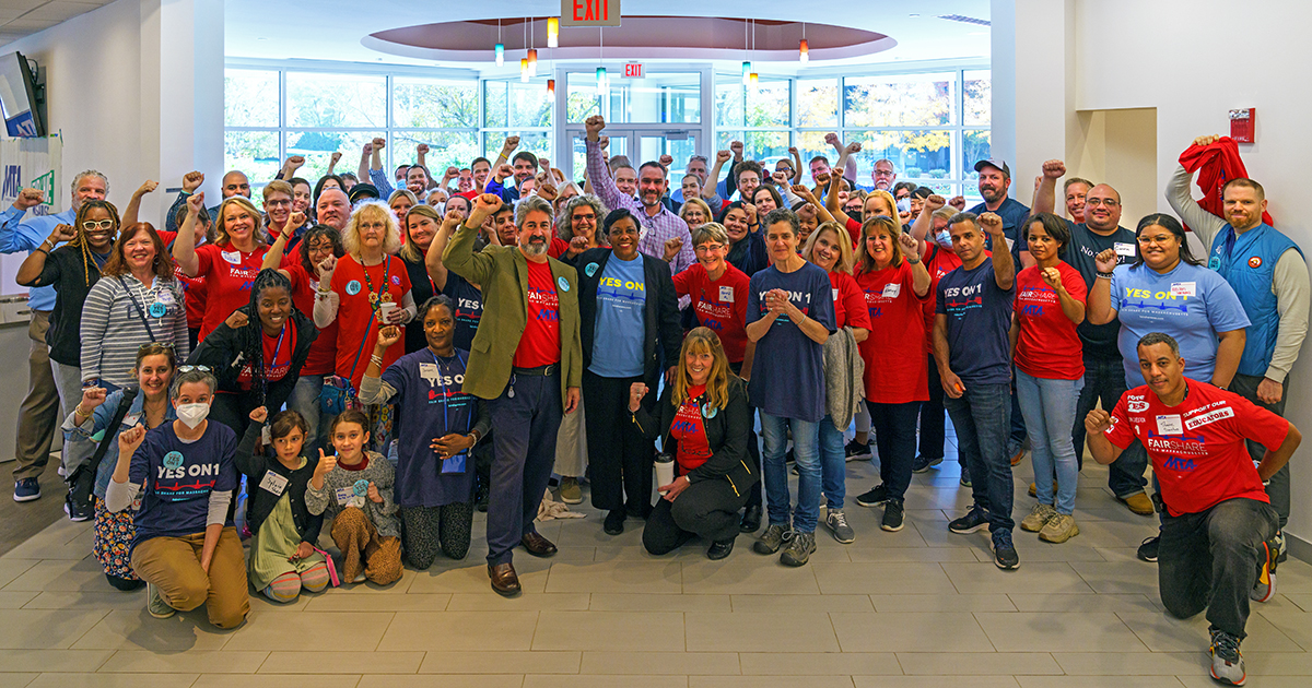 MTA Staff With NEA President Becky Pringle