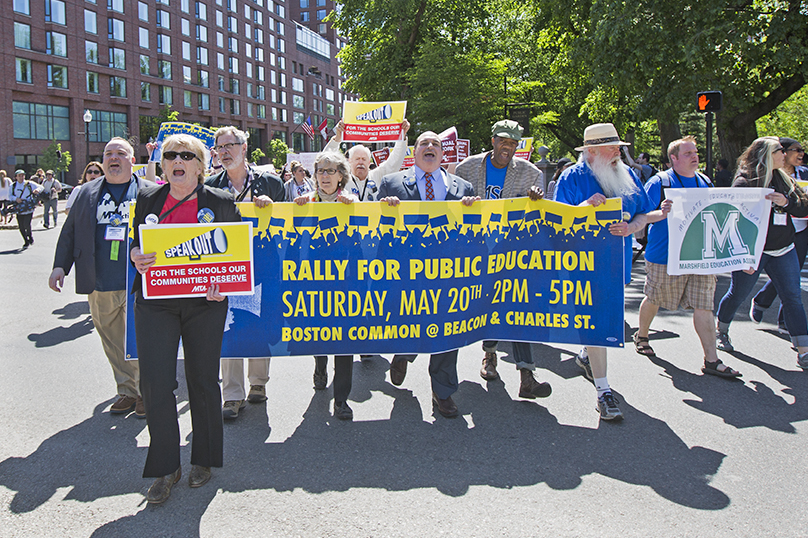 March to the Rally for Public Education